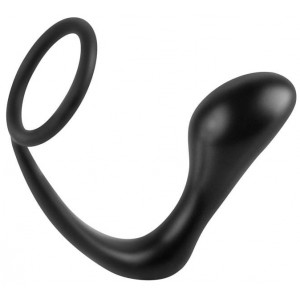 Anal Fantasy Ass Gasm Plug und Cockring 10 x 3.2 cm Schwarz