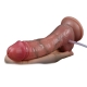 Skinnier Ejaculating Dildo 12 x 3.2cm Brown