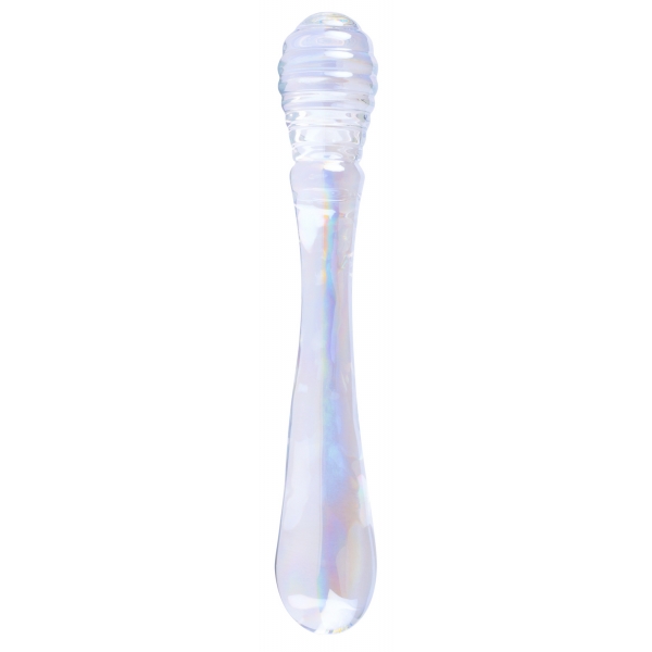 Twin Pleasures Glass Dildo 20 x 3.6cm Transparent