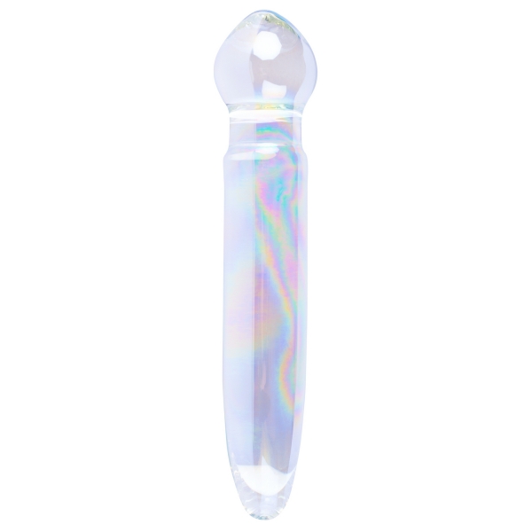 Prism Glass Dildo 18 x 3.7cm Transparent