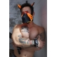 Masque Puppy POUNDTOWN PUP Breedwell Noir-Orange