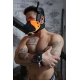 Poundtown Pup Breedwell Maschera nero-arancio