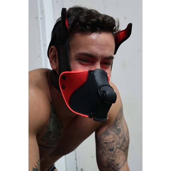 Masque Poundtown Pup Breedwell Noir-Rouge