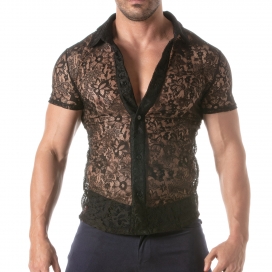 Chemise en dentelle Lace Camisa Noire