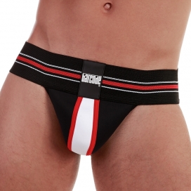 Jockstrap preto e branco Denis