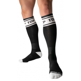 Identity Football Socks Top Black-White