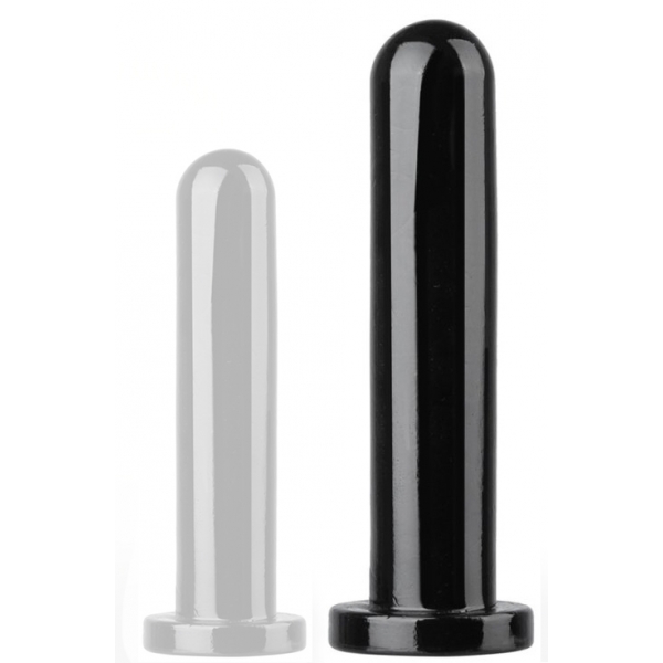 Dildo Recty M 18,5 x 4 cm Zwart