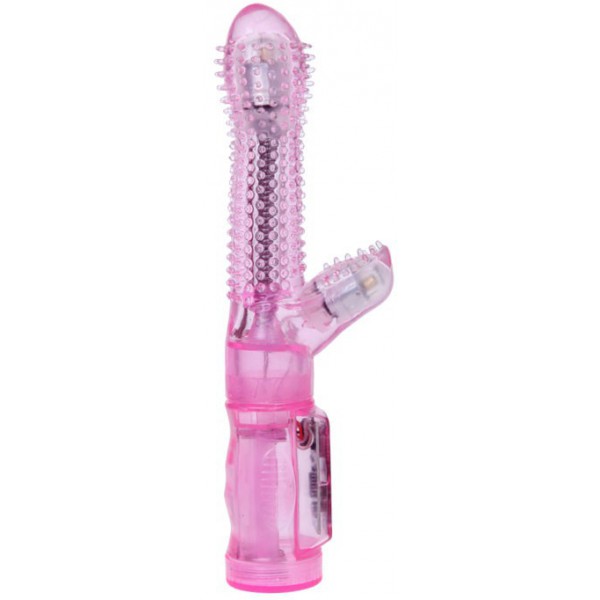 Rabbit Thorny 6-Gang Vibro Pink