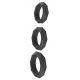 Set of 3 Black Heavy C-Ring Silicone Cockrings