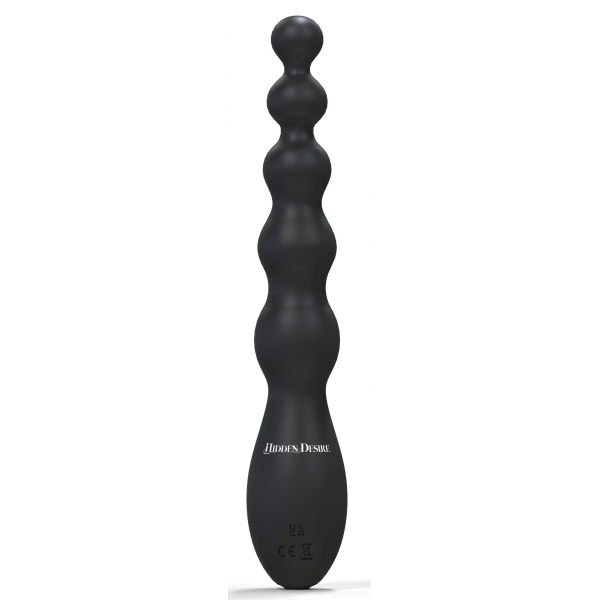 Hidden Desire Extreme Beaded Anal Power Vibrator Black