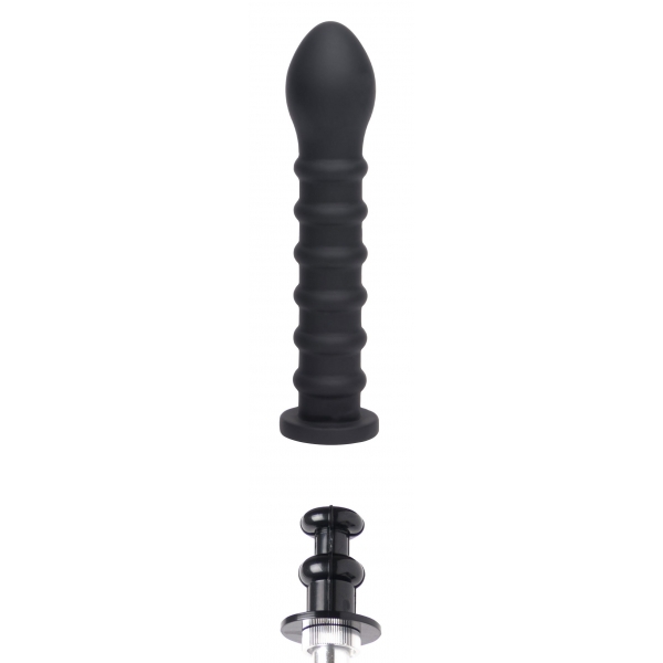 Easy-Lock geribbelde dildo 19 x 4cm