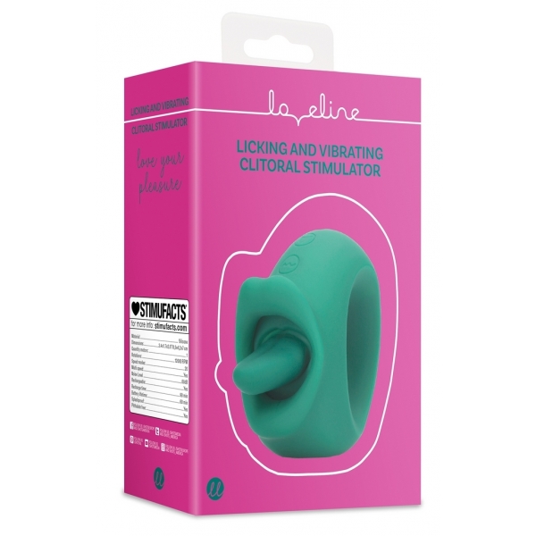 Licking and vibrating clitoral stimulator