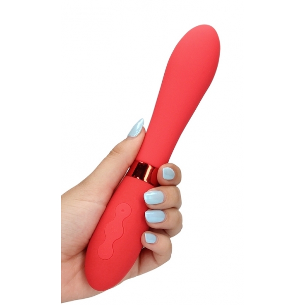 Smooth Line Vibrator 11 x 3.4 cm Red