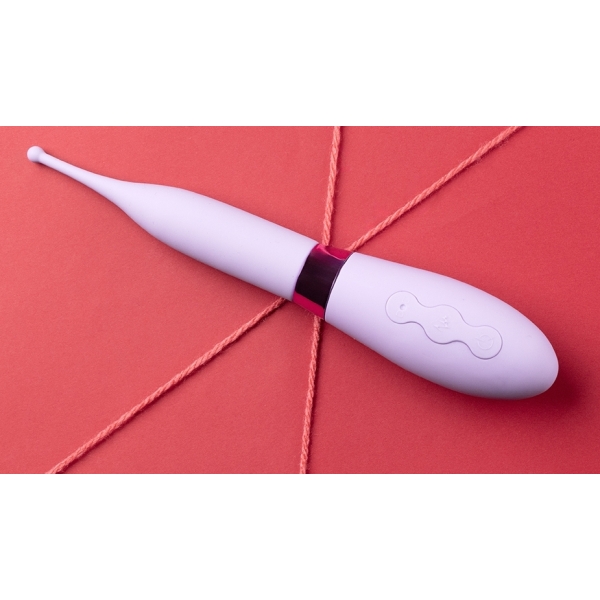 Vibrador de ponta Estimulador 20 cm Roxo