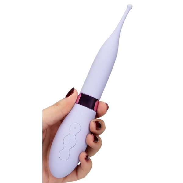 Stimolatore vibrante a punta 20 cm Viola