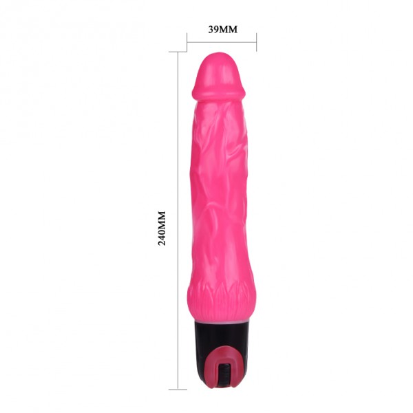 Vibrating dildo Soft Vibe 15 x 4 cm Pink