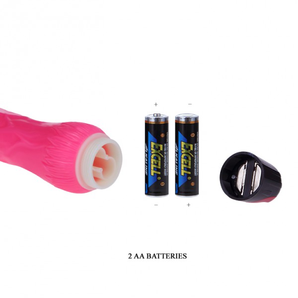 Soft Vibe Vibrierender Dildo 15 x 4 cm Pink