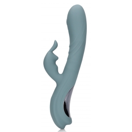 Vibro Rabbit Fingering Motion 23 cm Grau