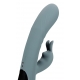 Vibro Rabbit Fingering Motion 23 cm Cinzento