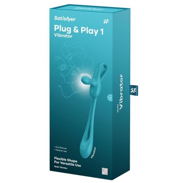 Double Stimulator with Plug Anal Plug & Play 1 5 x 2cm