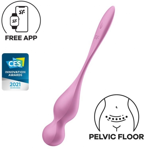 Love Birds 1 Kegel Balls with APP Pink