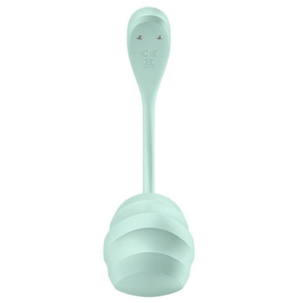 Point G Smooth Petal Connected Vibrator 8,5 x 3,8 cm verde menta