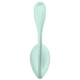 Point G Smooth Petal Connected Vibrator 8,5 x 3,8 cm verde menta