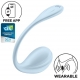 Vibromasseur Connecté Point G SMOOTH PETAL 8.5 x 3.8cm Bleu Clair