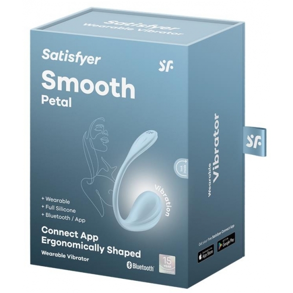 Point G Smooth Petal aangesloten vibrator 8,5 x 3,8cm Lichtblauw