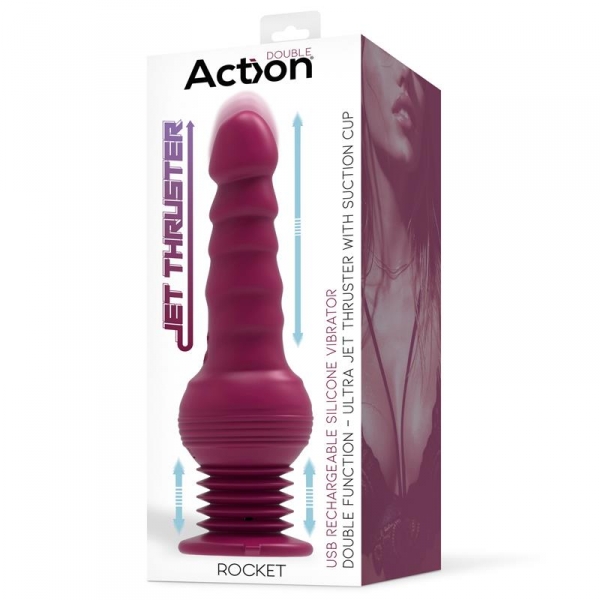 Dildo vibratório Rocket 13 x 4,2cm