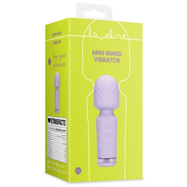 Loveline Mini Toverstang Vibrator 12 cm Paars