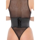 Cinchery Croco Lace Corset Preto