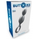 ToyJoy Buttocks The Plugger 2-Balls Metallic Silicone Plug Grey