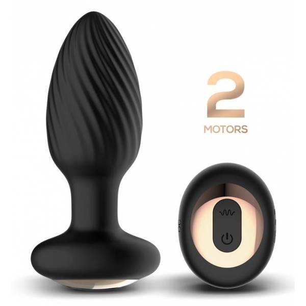 Tapón vibrador y giratorio Drago 8 x 3,4cm