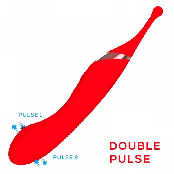 Onax Double Pulse Clitoral Stimulator Red