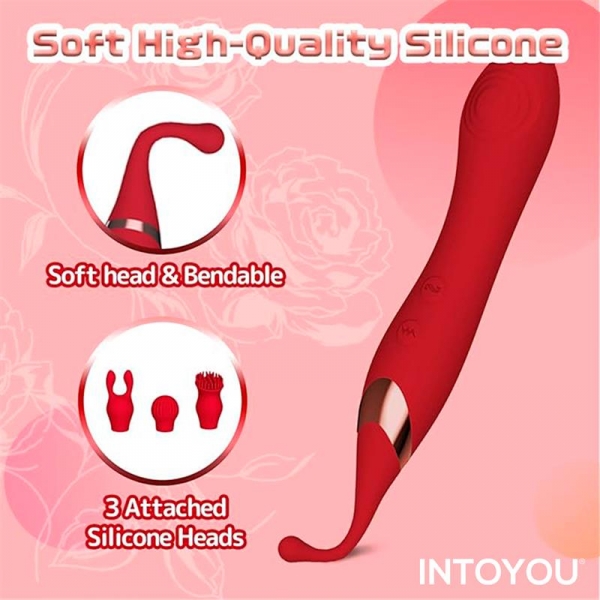 Onax Double Pulse Clitoral Stimulator Red