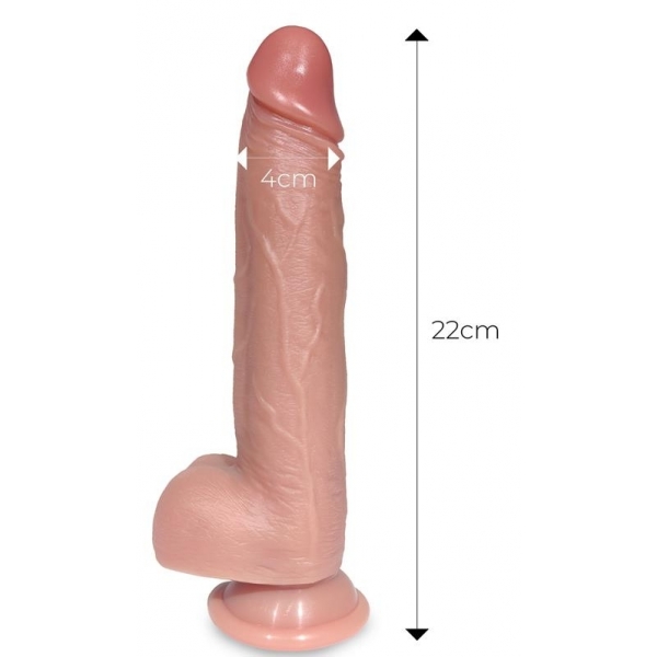 Dildo vibrante Tiberio Centauro 18 x 4,3 cm