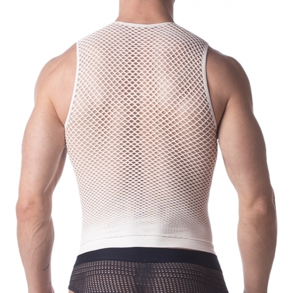 Stefano Mesh Tank Top Blanco