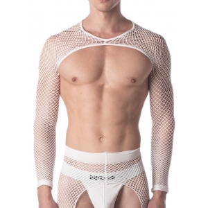 Barcode Berlin Fishnet Sleeves Poggio WHITE