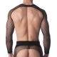 Harness with Mesh Sleeves Poggio Black