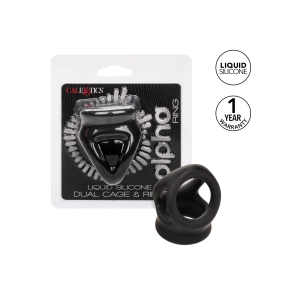 Alpha Dual 37 mm Silicone Ballstretcher Nero