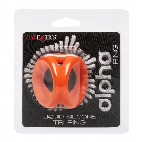 Alpha Tri-Ring Silicone Ballstretcher 38 mm Oranje