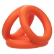 Alpha Tri-Ring Silicone Ballstretcher 38 mm Laranja