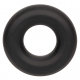 CalExotics Alpha Liquid Silicone Prolong Medium Ring Black