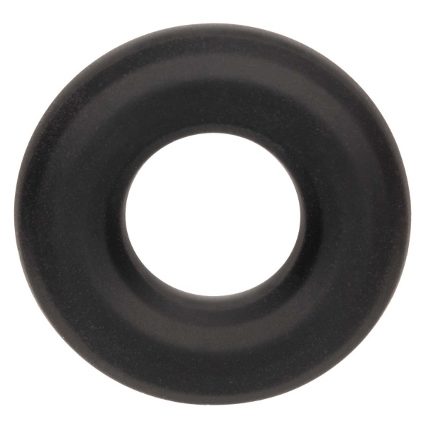 CalExotics Alpha Liquid Silicone Prolong Medium Ring Black