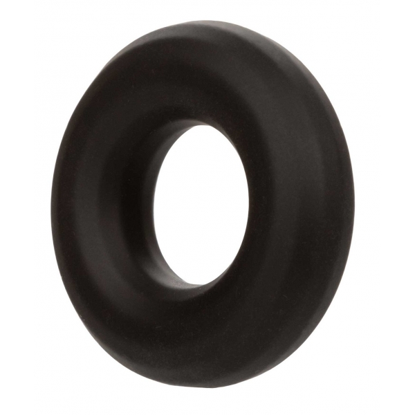 CalExotics Alpha Liquid Silicone Prolong Medium Ring Black