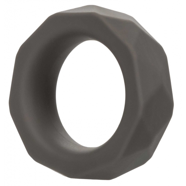 CalExotics Alpha Liquid Silicone Prolong Prismatic Ring Grey