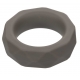 CalExotics Alpha Liquid Silicone Prolong Prismatic Ring Grey