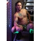 Equalizer Jockstrap Preto-Verde Neon