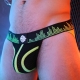 Equalizer Jockstrap Nero-Verde Neon